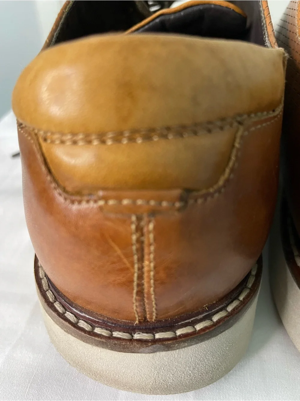 Johnston & Murphy Brown Leather Cap Toe Oxfords 10.5M